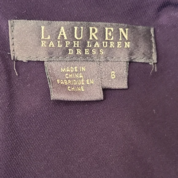 Lauren Ralph Lauren size 6 navy blue dress - Picture 9 of 10